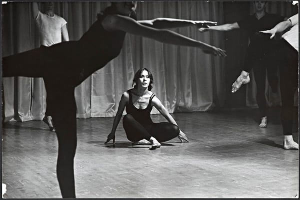 Yvonne Rainer in the “Bach” Section of Terrain, photo by Al Giese, 1963. Image courtesy of Getty Research Institute, Los Ange
