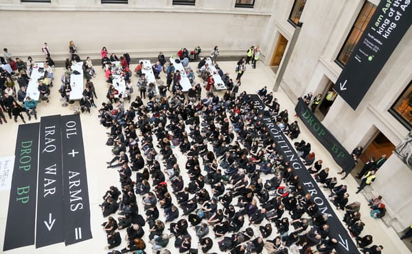 350 Anti-Oil Protestors Take Over British Museum in Its Largest Protest Ever