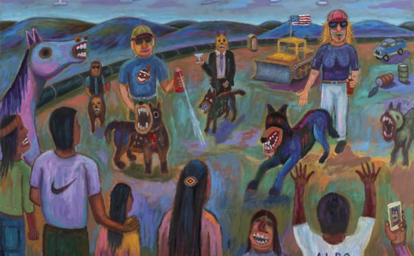 An Indigenous Artist Captures the Racial Violence at Standing Rock