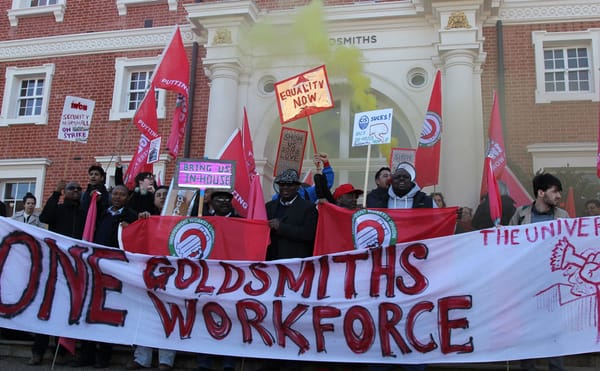 Protesters Demand London's Goldsmiths University Stops Outsourcing Workforce