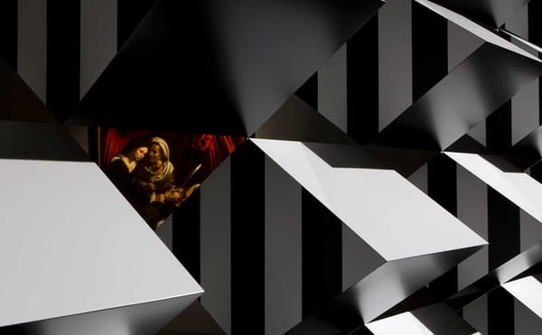 The Unlikely Pairing of Caravaggio and Daniel Buren