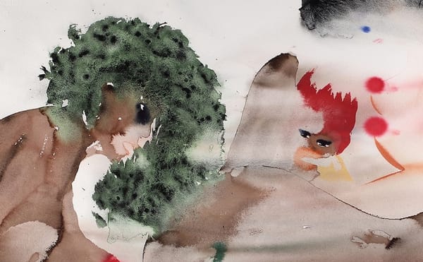 Bodies Lose Themselves Within Other Bodies in Erotic Watercolors