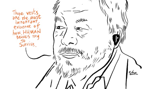 Courtroom Sketches from Ai Weiwei's Legal Battle Against Volkswagen