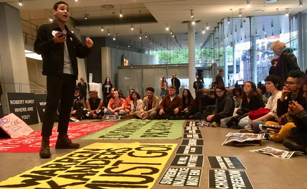 Student Organizations Occupy the Whitney's Lobby to Demand the Ousting of Warren Kanders