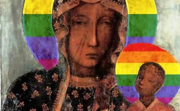 Human Rights Activist Arrested in Poland for Posters Featuring Virgin Mary with LGBTQ Halo