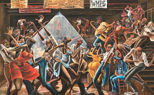 Ernie Barnes's Iconic Chronicle of His Southern Roots and Sports