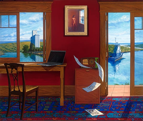 Ice House Gallery Presents Red Walls, Surreal Ceruleans, and a Tsunami, Paintings by Kevin Kearney