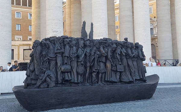 Vatican Unveils New Sculpture as Homage to Refugees