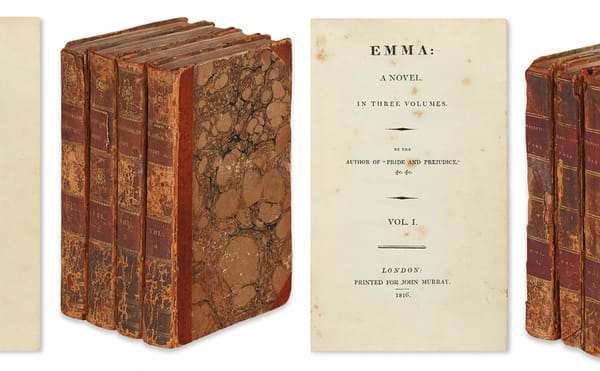 Sotheby's Moves Hong Kong Art Sales to New York; First-edition Jane Austen Novels Go to Auction