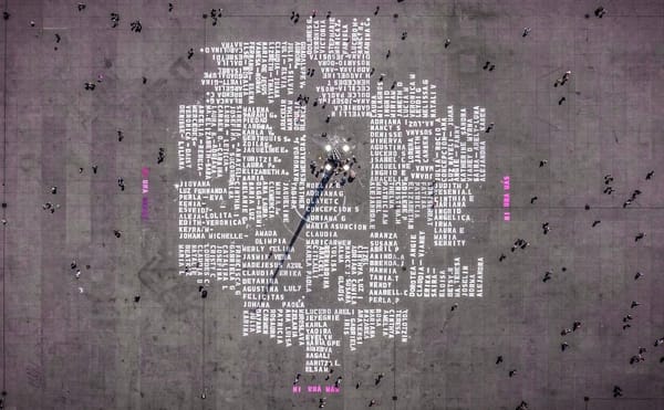 In Mexico City, Art Collective Paints Names of Femicide Victims on Streets