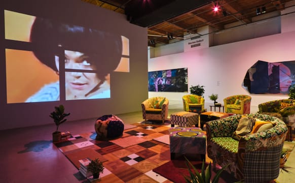 Mickalene Thomas Makes the White Cube a Domestic Oasis
