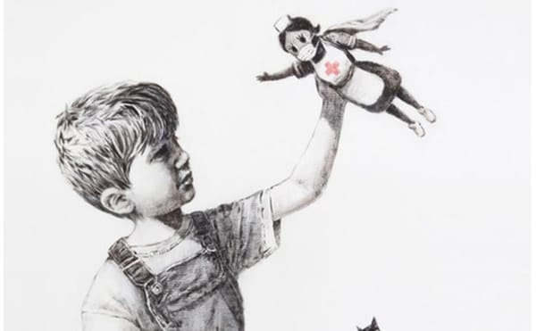Banksy’s Latest Is an Ode to Healthcare Workers in the UK