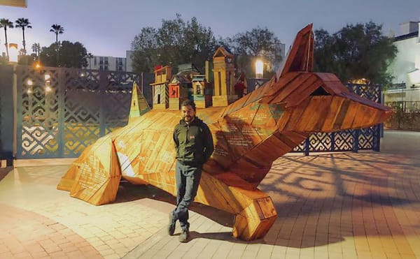 Coyote Sculptures in Mexico and US Share Vital Information With Migrants