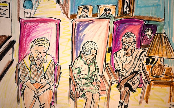 Tender Pencil and Ink Drawings Pay Tribute to Nursing Home Residents