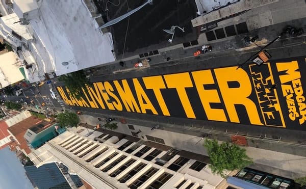A Block in Brooklyn Gets a Black Lives Matter Mural