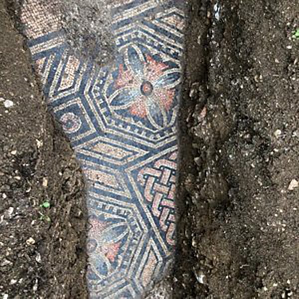 A Pristine Mosaic Floor From a Roman Villa Is Uncovered in Italy