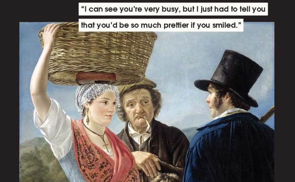 Classic Paintings Provide the Perfect Backdrop for Feminist Memes About Mansplaining