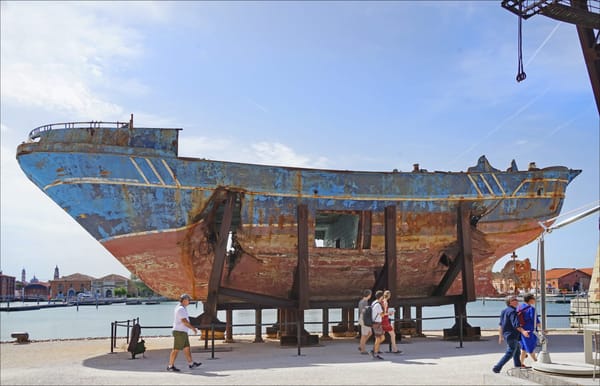 After Controversial Installation of Migrant Ship at Venice Biennale, Artist Fails to Return Boat to Italy