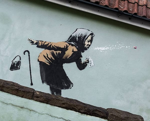 “Aachoo!!": Banksy’s Latest Coronavirus Commentary Appears in Bristol