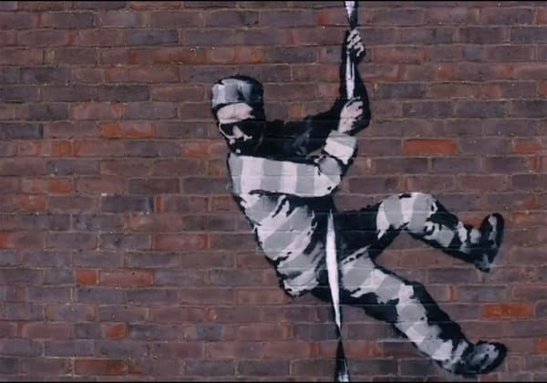 Banksy Scaled the Prison That Once Jailed Oscar Wilde to Paint His Latest Mural