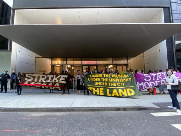 “Strike MoMA” Tour Ends With Confrontation Between Museum Security and Protesters