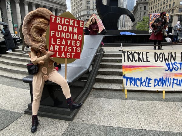 Over 100 Art Workers Demonstrate to Demand Relief for NYC’s Cultural Sector