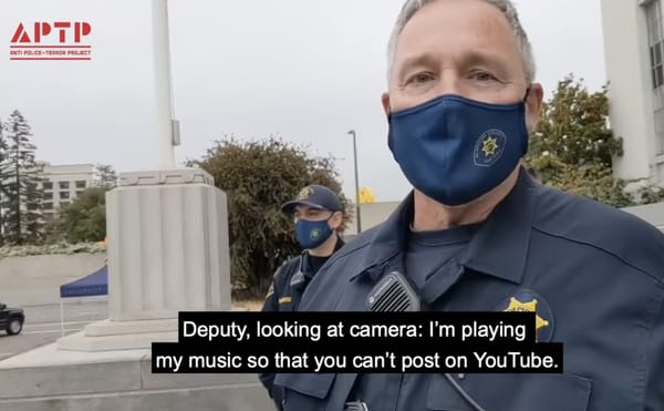 Cop Admits to Playing Copyrighted Music to Keep Activist Recording off Youtube