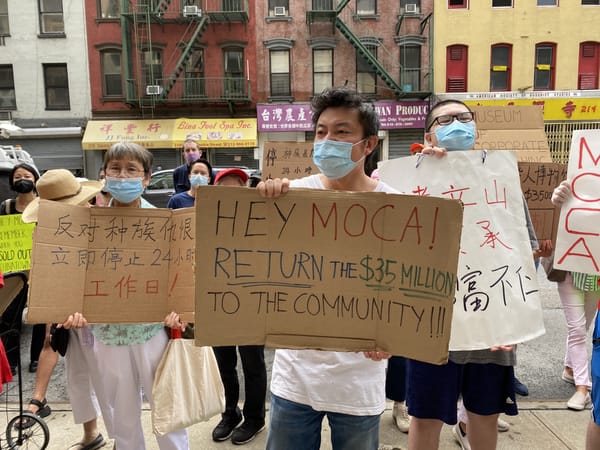 Protesters Chant “Boycott MOCA” at Museum of Chinese in America Reopening