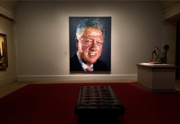 Looking at Chuck Close Through His Portrait of Bill Clinton