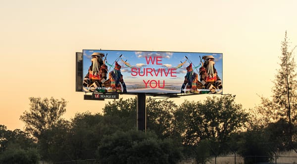 Indigenous Artists Voice Support for Land Restitution in New Billboard Campaign
