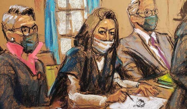 Ghislaine Maxwell Stared at Her Courtroom Artist and Sketched Her Right Back