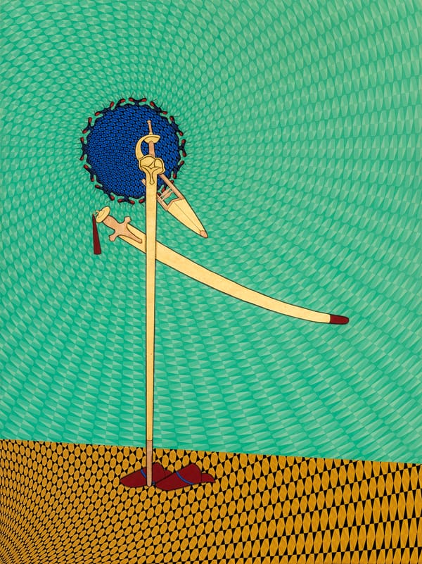 Aisha Khalid Examines Women's Roles and Spirituality Through Textiles and Geometry