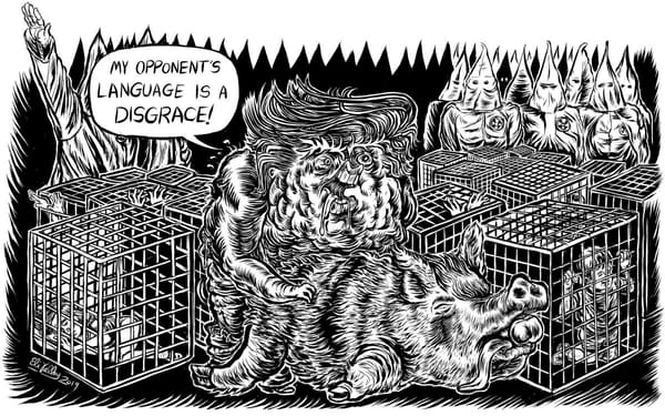 The Jewish Influences of Eli Valley's Visceral Political Cartoons