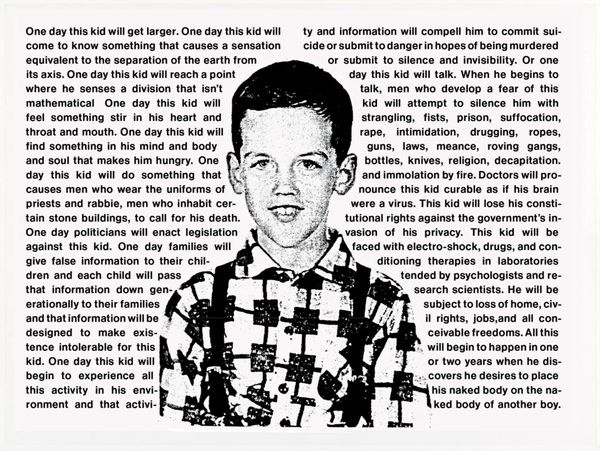 "One Day This Kid" Project Commemorates the 30th Anniversary of David Wojnarowicz's Death