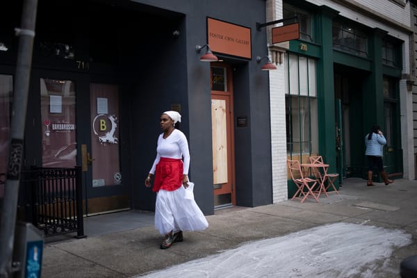 Artist Honors Unhoused Woman Hosed Down by SF Dealer