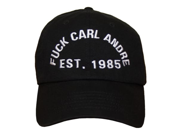 “Fuck Carl Andre” Apparel Sold to Benefit Domestic Abuse Victims