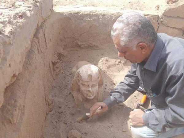 Mini Roman-Era Sphinx Discovered Near Egyptian Temple
