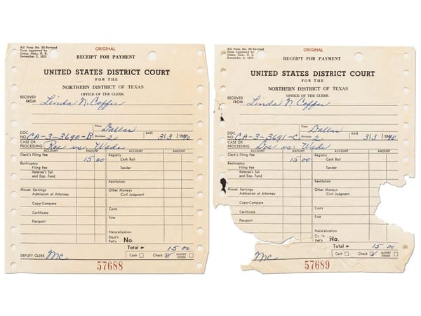 Roe v. Wade Case Documents Fetch Over $600K at Auction