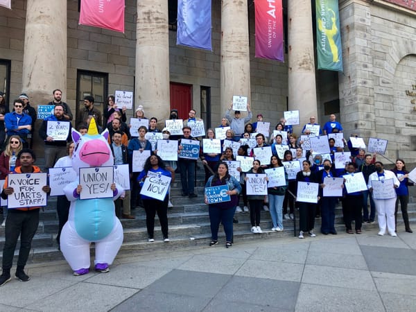 Philadelphia's University of the Arts Faculty and Staff Rally for Contract