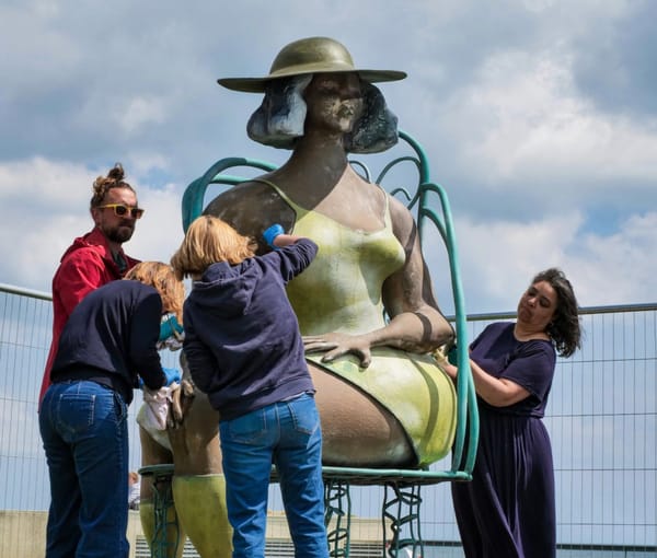 Hundreds Help Restore Defaced Tschabalala Self Sculpture in the UK