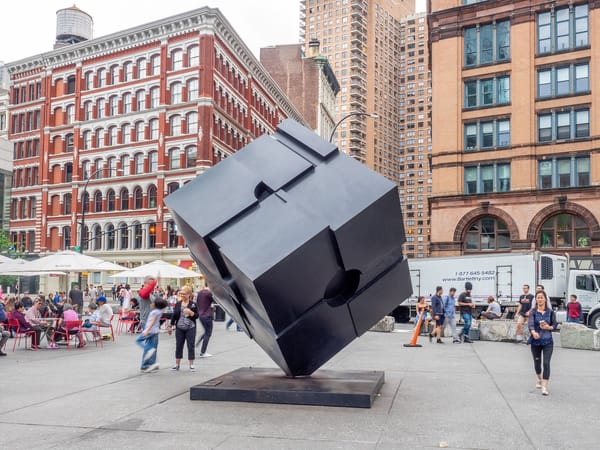 After Restoration, NYC’s Astor Place Cube Spins Again
