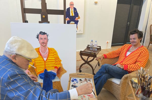 David Hockney’s New Portrait of Harry Styles Unveiled