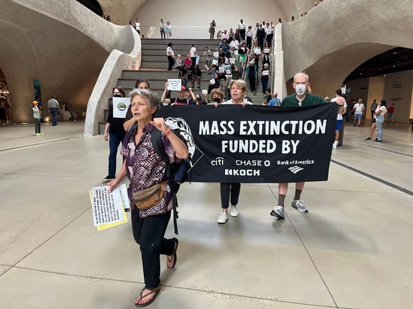 Protesters at New York's Natural History Museum Warn of "Mass Extinction"