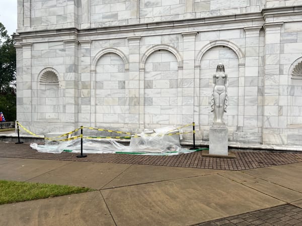 Rogue Van Slams Into Memphis Museum, Damaging Sculptures