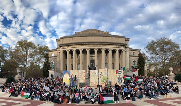 Hundreds of Columbia Students Walk Out in Support of Gaza