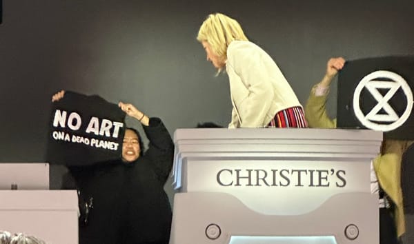 Climate Activists Crash Christie’s Auction in New York