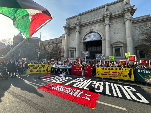 Hundreds Call Out Museums' Role in Colonialism in March for Palestine