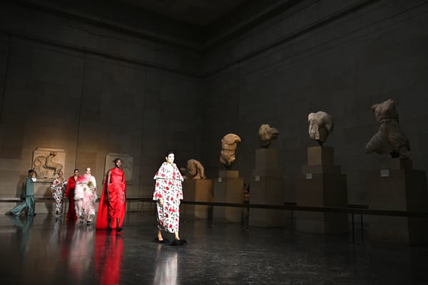 British Museum Hosts Runway Show With Parthenon Marbles as “Backdrop”