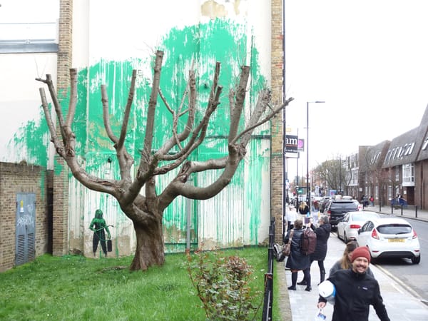 Bright-Green Banksy Mural Pops Up On Saint Patrick's Day