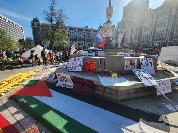 Hundreds Take to City College in Art-Filled Gaza Solidarity Encampment